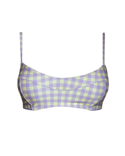 BRALETTE TOP Gingham Lilac myriam swim