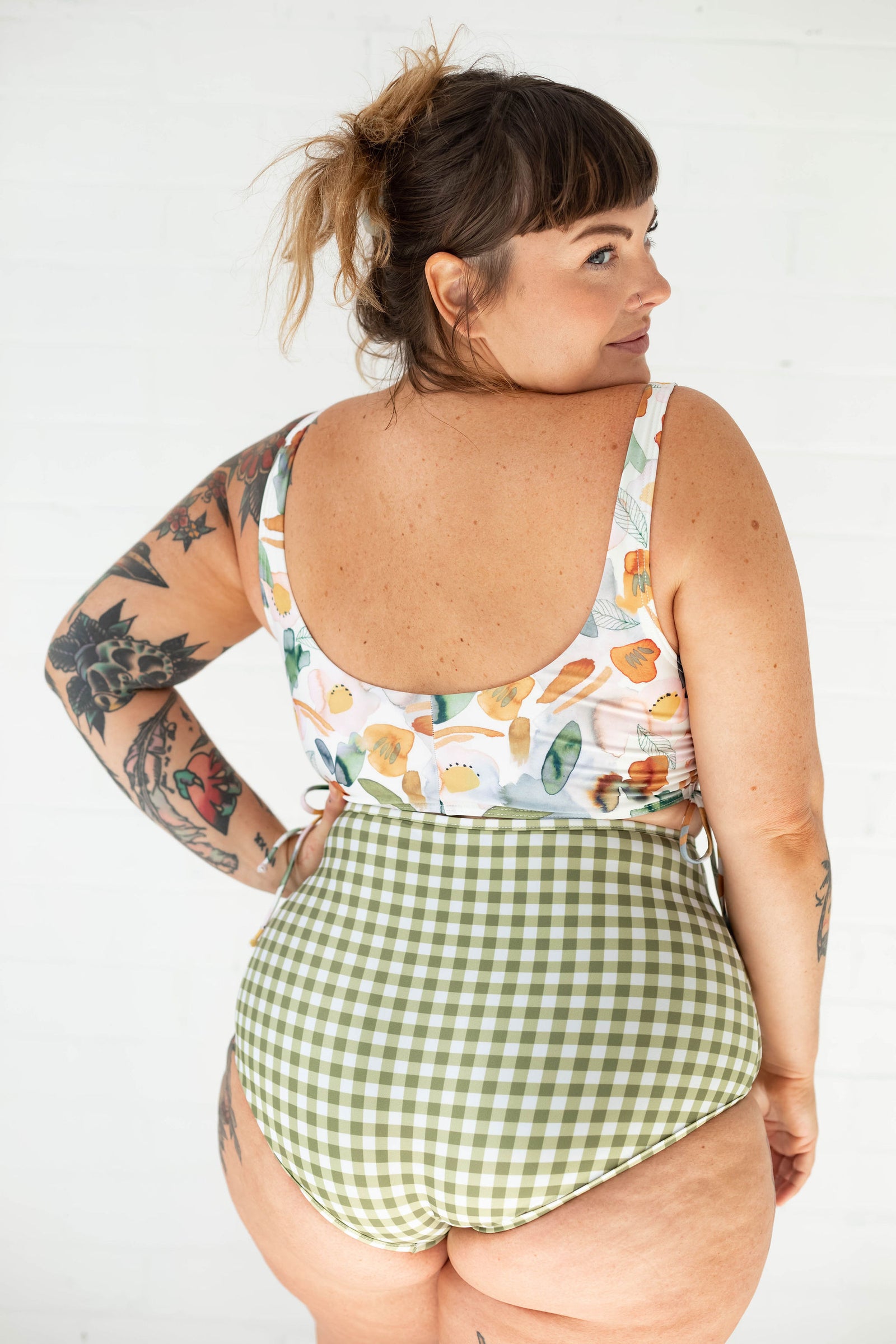 myriam swim ビキニトップ XS ギンガム myriam swim ビキニトップ XS ギンガム